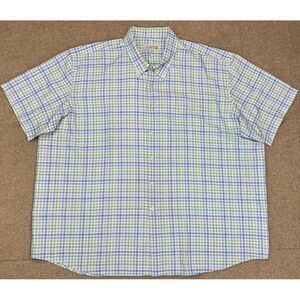 Westport Lifestyle Men's Button Down Short Sleeve Check Pattern Shirt Size‎ 3XB